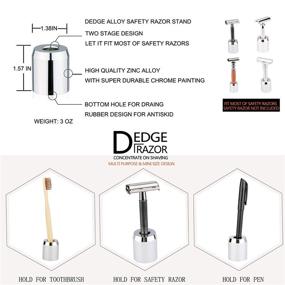 img 3 attached to 🪒 Enhance Your Shaving Experience with DEDGE Art Alloy Safety Razor Stand - A Must-Have Bathroom Accessory!