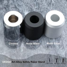 img 2 attached to 🪒 Enhance Your Shaving Experience with DEDGE Art Alloy Safety Razor Stand - A Must-Have Bathroom Accessory!