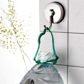 img 2 attached to Waterproof Stainless 🚿 Steel Suction Bathroom Hanging Organizer