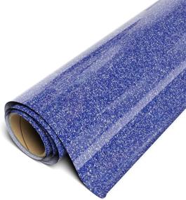 img 1 attached to 🌟 Premium Siser Sparkle HTV 12"x1yd Roll - Vibrant Smooth Glitter Heat Transfer Vinyl in Blue Jean Shade