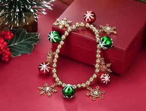 img 2 attached to OFGOT7 Christmas Snowflake Bracelet Stretch