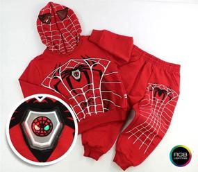 img 3 attached to Spider Superhero Cotton Outfit Sweatshirt