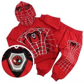 img 4 attached to Spider Superhero Cotton Outfit Sweatshirt