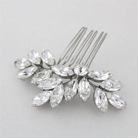 img 3 attached to 💎 Sparkling Jakawin Bride Crystal Wedding Hair Comb: Elegant and Sophisticated Bridal Hair Accessory for Women and Girls HC047S