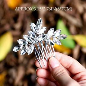 img 1 attached to 💎 Sparkling Jakawin Bride Crystal Wedding Hair Comb: Elegant and Sophisticated Bridal Hair Accessory for Women and Girls HC047S