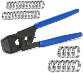 img 4 attached to 🛠️ JWGJW PEX Clamp Cinch Tool Crimping Tool Crimper for Stainless Steel Clamps 3/8&#34;-1&#34; w/ 1/2&#34; 22PCS & 3/4&#34; 10PCS PEX Clamps (002) - Enhanced SEO