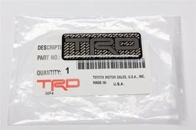 img 3 attached to 🚗 Genuine Toyota Parts: Enhance Your Ride with TRD Emblem (PTR26-17640)