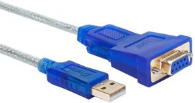 img 4 attached to 🔌 DTECH Кабель-адаптер USB к RS232 DB9 женский последовательный: USB 2.0 для Windows 10 8 7, Mac, Linux (чип PL2303)