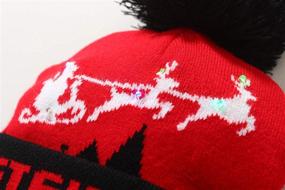 img 1 attached to SSLR Light Up Knitted Sweater Christmas Boys' Accessories