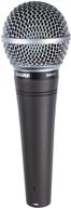 🎙️ shure sm48-lc vocal microphone: dynamic sound quality with shock-mounted cartridge, pop filter, mic clip, and storage bag logo