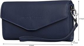 img 3 attached to Antonio Valeria Maroon Leather Wallet Women's Handbags & Wallets in Wallets