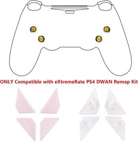 img 3 attached to Cherry Blossoms Pink Back Button Replacements with Enhanced Design for PS4 🌸 eXtremeRate Controller Dawn Remap Kit - Compatible with K1 K2 K3 K4 Paddles