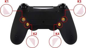 img 2 attached to Cherry Blossoms Pink Back Button Replacements with Enhanced Design for PS4 🌸 eXtremeRate Controller Dawn Remap Kit - Compatible with K1 K2 K3 K4 Paddles