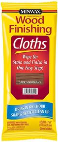 img 2 attached to Minwax 308240000 Wood Finishing Cloths in Dark Mahogany - 8 Piece Pack