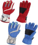 insulated winter gloves with waterproof fleece lining - essential boys' accessories for cold weather protection logo