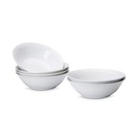 🍽️ amazoncommercial 6 piece white salad bowl set: contemporary style for elegant dining logo