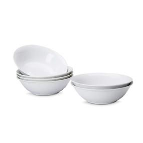 img 4 attached to 🍽️ AmazonCommercial 6 Piece White Salad Bowl Set: Contemporary Style for Elegant Dining