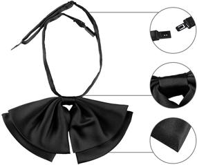 img 1 attached to Allegra Pre Tied Adjustable Neckties Neckwear Men's Accessories for Ties, Cummerbunds & Pocket Squares