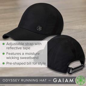 img 1 attached to 🧢 Gaiam Women's Breathable Ball Cap for Running - Adjustable Size, Pre-Shaped Bill