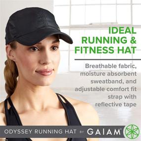 img 2 attached to 🧢 Gaiam Women's Breathable Ball Cap for Running - Adjustable Size, Pre-Shaped Bill