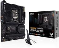 asus tuf gaming z590-plus wifi 6 - игровая материнская плата lga 1200 atx: pcie 4.0, 3xm.2/nvme ssd, 14+2 ступени питания, usb 3.2 type-c, 2.5gb lan, thunderbolt 4, aura rgb. логотип