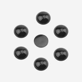 img 2 attached to 👀 Toy-Optic TOVOT: 500Pcs Round Black Flat Doll Eyes - Assorted Sizes (3mm-12mm) for Teddy Bear Doll Plush Animal Puppet Crafts