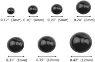 👀 игрушечные глаза tovot: 500 штук круглых черных плоских глаз для кукол - различные размеры (3мм-12мм) для мягких игрушек, медвежат, кукол и рукоделия. логотип