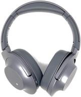 sony wh-h900n hear on 2 беспроводные наушники с активным шумоподавлением надежны на уши, с высоким разрешением, вес 2,4 унции - темно-серые. логотип