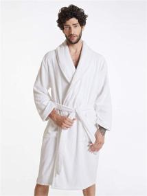 img 1 attached to 🛀 SIORO Bathrobe with Collar, Sleepwear and Pockets