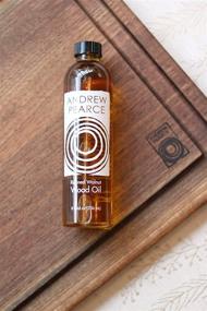 img 4 attached to 🌰 Andrew Pearce Walnut Wood Oil Bowl Conditioner 8oz - Wooden Bowl & Cutting Board Oil