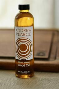 img 2 attached to 🌰 Andrew Pearce Walnut Wood Oil Bowl Conditioner 8oz - Wooden Bowl & Cutting Board Oil