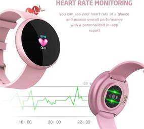img 2 attached to 🌸 LB LIEBIG Women's Smartwatch Fitness Tracker with Heart Rate Monitor - Compatible with Android and iOS Phones, IP68 Waterproof Color Screen - Ideal Smartwatches for Women, Ladies, and Girls