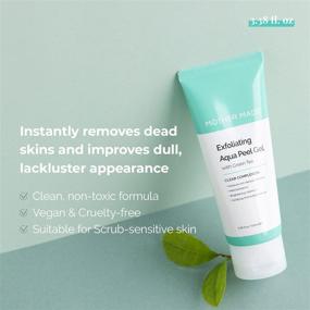 img 2 attached to 🌿 MOTHER MADE Exfoliating Aqua Peeling Gel with Green Tea: Korean Skin Facial Exfoliator for Gentle Face and Body Exfoliation - Non-Abrasive Peel & Scrub - 3.38 fl.oz