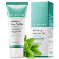 🌿 mother made exfoliating aqua peeling gel with green tea: korean skin facial exfoliator for gentle face and body exfoliation - non-abrasive peel & scrub - 3.38 fl.oz logo