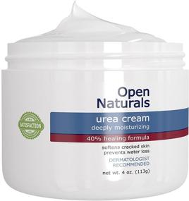 img 1 attached to 👣 Open Naturals Urea 40% Foot Cream - Premium Callus Remover - Moisturizes & Rehydrates Thick, Cracked, Rough Skin - 4oz