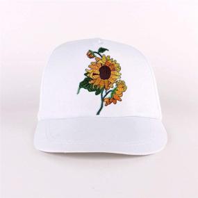 img 2 attached to 🌻 Vintage Boho Sunflower Patch: Retro Granny Chic Embroidered Badge, Iron-on Applique Emblem - New Arrival