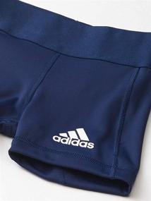 img 1 attached to Детская одежда для девочек: облегающие шорты для волейбола Adidas Alphaskin длиной 4 дюйма