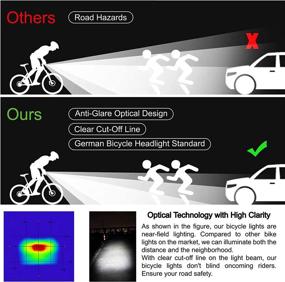 img 1 attached to High-Performance Bestargot Bike Light: Lightweight, IPX4 Waterproof 4 Modes Cycling Light, 300 Lumens Output for 6+ Hours, USB Rechargeable Tail Light Included (USB Cable Included)