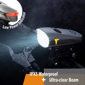 img 3 attached to High-Performance Bestargot Bike Light: Lightweight, IPX4 Waterproof 4 Modes Cycling Light, 300 Lumens Output for 6+ Hours, USB Rechargeable Tail Light Included (USB Cable Included)