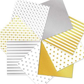 img 4 attached to 🎁 160 Sheets of 20x20 inch Tissue Gift Wrapping Paper Crafts, Assorted Colors (Golden, Silver) – Ideal for Gift Bags, Easter Party Decorations, and Favors