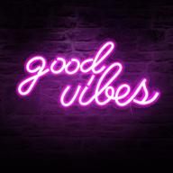 vibes signs decor, powered light bedroom логотип