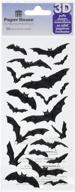 🦇 spooky halloween bats puffy stickers by paper house productions stp-0043e (3-pack) - add a hair-raising touch to your decor! logo