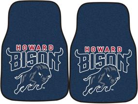 img 4 attached to 🚗 FANMATS Howard University Car Mats - 2 Piece Front Set, 18x27 Inches