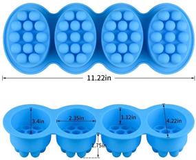 img 3 attached to 🧼 Набор из 2 кремниевых формы для мыла - SJ кремниевые формы для изготовления ручного мыла, антипригарные и без содержания БПА (голубой и мятно-зеленый)