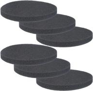 carbon filter pads pack of 6 compatible with fluval fx4 / fx5 / fx6 canister filter, replacement carbon impregnated foam for enhanced filter performance logo