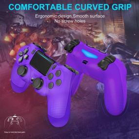 img 2 attached to JORREP Wireless Controller for Playstation 4: Enhanced Gaming Experience for PS4/Slim/Pro Console, Vibrant Purple Design