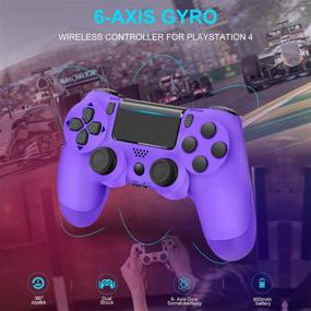 img 3 attached to JORREP Wireless Controller for Playstation 4: Enhanced Gaming Experience for PS4/Slim/Pro Console, Vibrant Purple Design