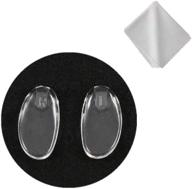 silhouette frameless glasses nose pads replacement - soft silicone plug in clear repair kit for eyeglasses and eyewear frames logo