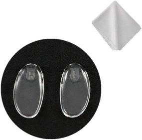 img 4 attached to Silhouette Frameless Glasses Nose Pads Replacement - Soft Silicone Plug in Clear Repair Kit for Eyeglasses and Eyewear Frames