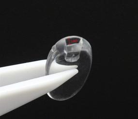 img 2 attached to Silhouette Frameless Glasses Nose Pads Replacement - Soft Silicone Plug in Clear Repair Kit for Eyeglasses and Eyewear Frames